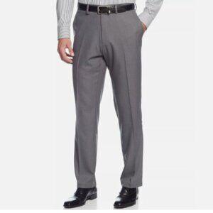 NEW Kenneth Cole Reaction Mens 36x34 Gray Techni-Cole Super Flex Waistband Pants